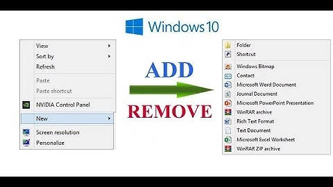 Items toevoegen aan of verwijderen uit het nieuwe contextmenu in Windows 10