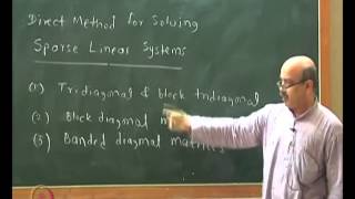 Mod-01 Lec-25 Solving Linear Algebraic Equations and Methods of Sparse Linear Systems