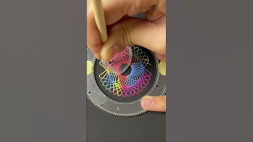 Satisfying Spirograph Drawing | ASMR Art & Relaxing Spiral Sounds! #art #shorts #spirograph #asmr