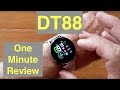 DTNo.1 DT88 IP68 Waterproof Sports/Business/Health/Dress Smartwatch: One Minute Overview