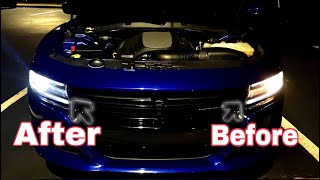 INSTALLED “shenkenuo” LED bulbs in my 2018 Dodge Charger RT (super BRIGHT) woah !!!!!