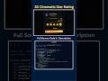 🔥 Cinematic Star Rating UI using HTML, CSS & JavaScript #coding