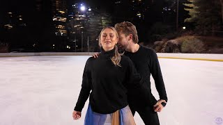 “I Found You”, Olympians Kaitlin Hawayek & Jean-Luc Baker ice dance in Central Park.