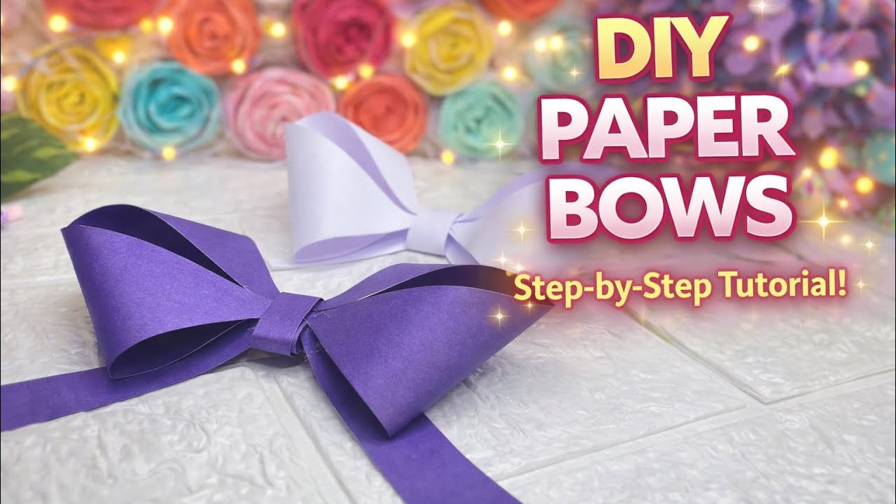 Easy paper bows
