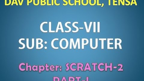 Computer Class | Std. 7 | Chapter-3 | Scratch-II | Part-1