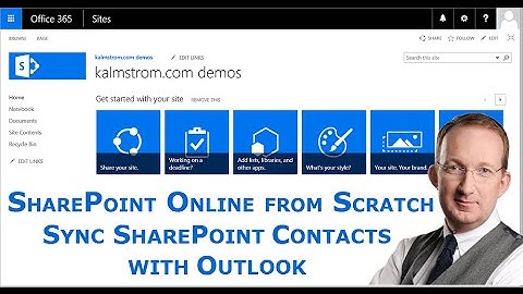 Sync a SharePoint Contacts list with Outlook