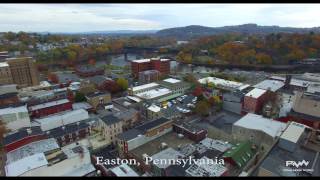 Downtown Easton, Pa Drone Flight By Prime Media Works