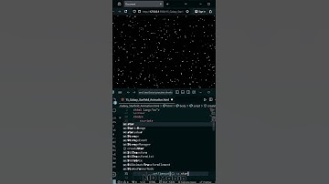 Galaxy Starfield Animation | HTML CSS JavaScript