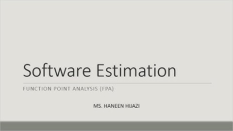 Software Estimation_FPA