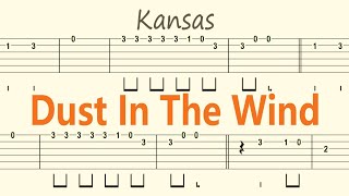 Dust In The Wind / Kansas / Guitar Solo Tab+BackingTrack