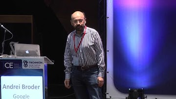 Andrei Broder - WAND Revisited - Technion Computer Engineering 2013 Conference