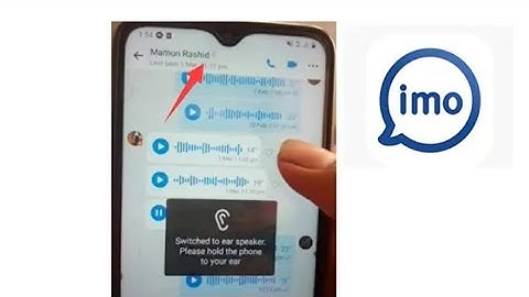 ইমোতে ভয়েস শোনা যাচ্ছে না//imo switched to ear speaker problem// Bangla