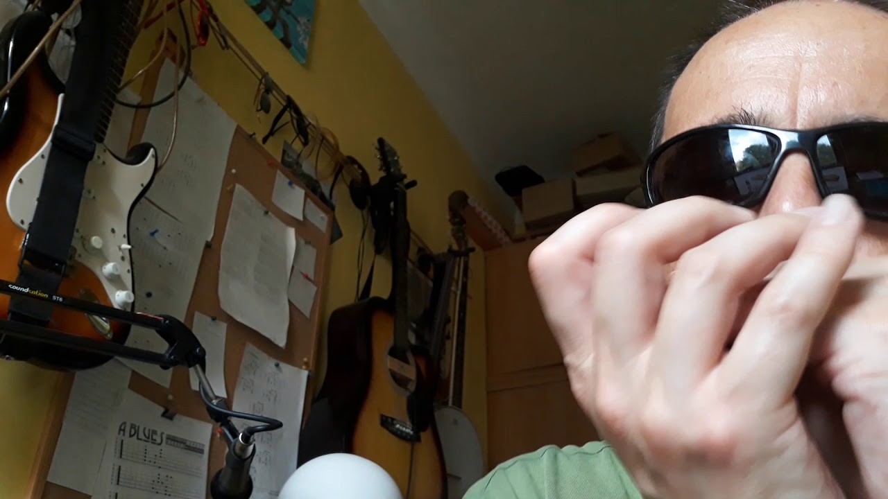 Harmonica Tongue Block riff practice A harp YouTube