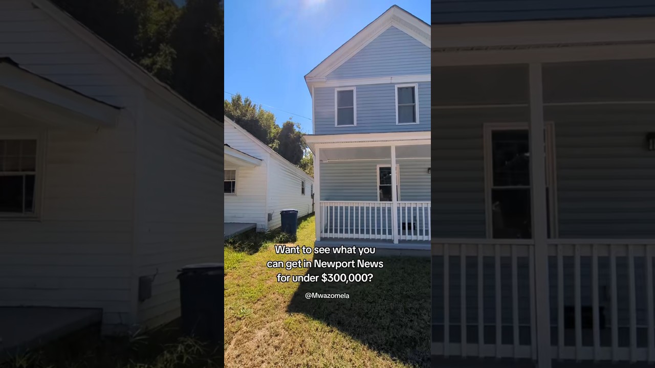 Want to see what you can get in Newport News for under $300k? #youtube #shorts