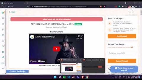 WhitehatJr Teachable machine