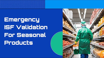 Emergency ISF Validation: Ensuring Smooth Import of Seasonal Goods
