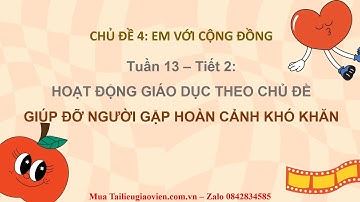 Giáo án powerpoint CĐ3 Tuần 13 | GA điện tử Hoạt động trải nghiệm 2 Cánh diều
