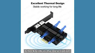 Intel I226 2.5Gb PCIe RJ45 Gigabit Ethernet Network Card 1/2 Port 2500Mbps Intel I226 2.5Gb PCIe RJ45 Gigabit Ethernet Network Card 1/2 Port 2500Mbps