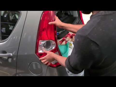 how to remove replace brake light bulb Suzuki Splash Full HD 1080p