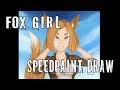 Anime art fox girl speedpaint /Paint Tool Sai