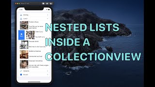 Using URLSession and Nested Lists in CollectionView - RestApp Part 1