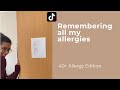 Remembering my 40+ allergies