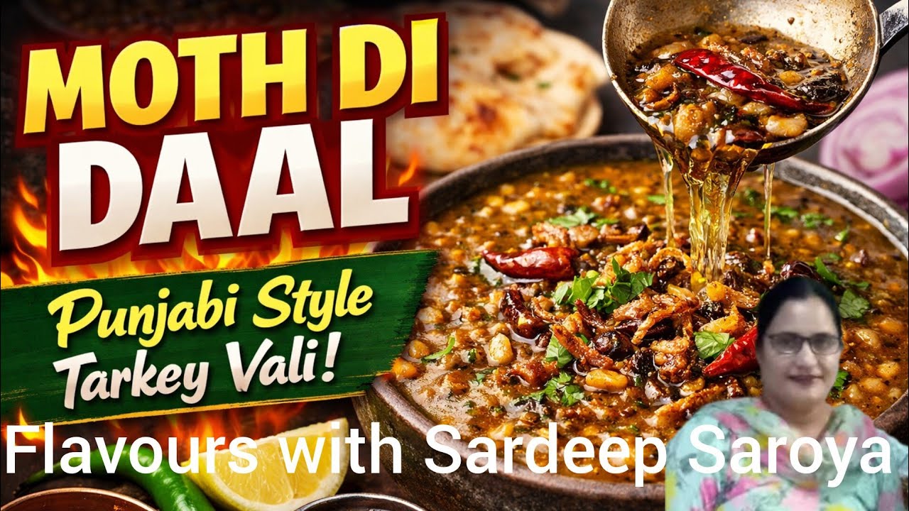 Protein Rich Healthy Whole Matki/Moth Daal!Desi Style 