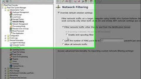 vPro - Networking Filtering