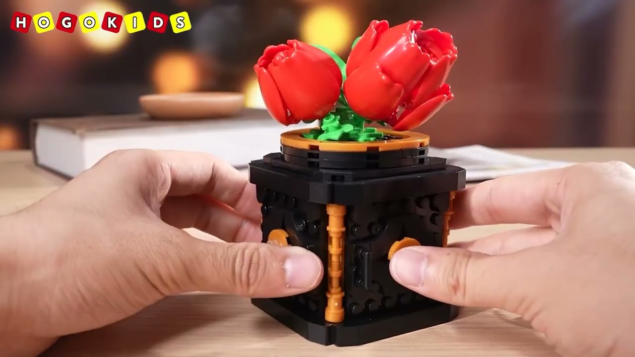 HOGOKIDS Set di edifici natalizi per casa di pan di zenzero con luci a LED, micro blocchi di Natale 2024, decorazione per la casa di zenzero, regalo di Natale per ragazzo ragazza