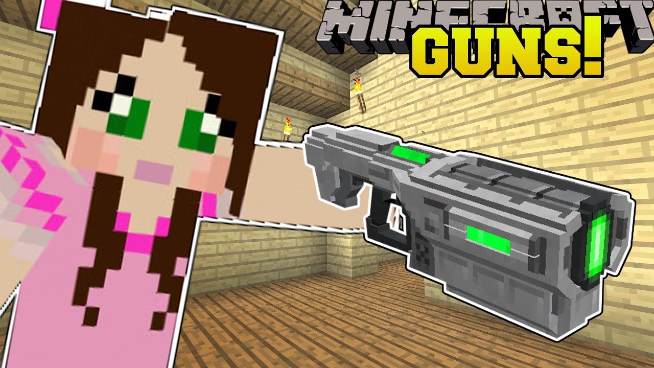 Minecraft TECH GUNS MISSILE LAUNCHER ENERGY BLASTER  SCAR RIFLE Mod Showcase