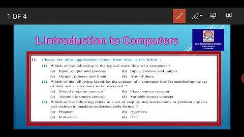 Std9 ch1 Introduction of Computers -MCQ