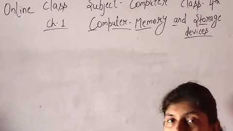 Class- 4th Computer- Memory and Storage Devices (Part-3)