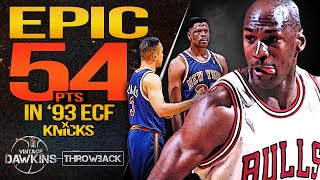 Michael Jordan DESTROYS Knicks In 1993 ECF With 54 PTS