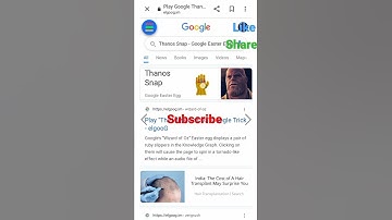 Google trick 😨Thanos snap 🖐️