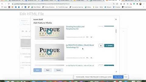 Adding a Kaltura Media Video to Your Course