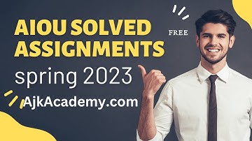 Aiou solved Assignment spring 2023