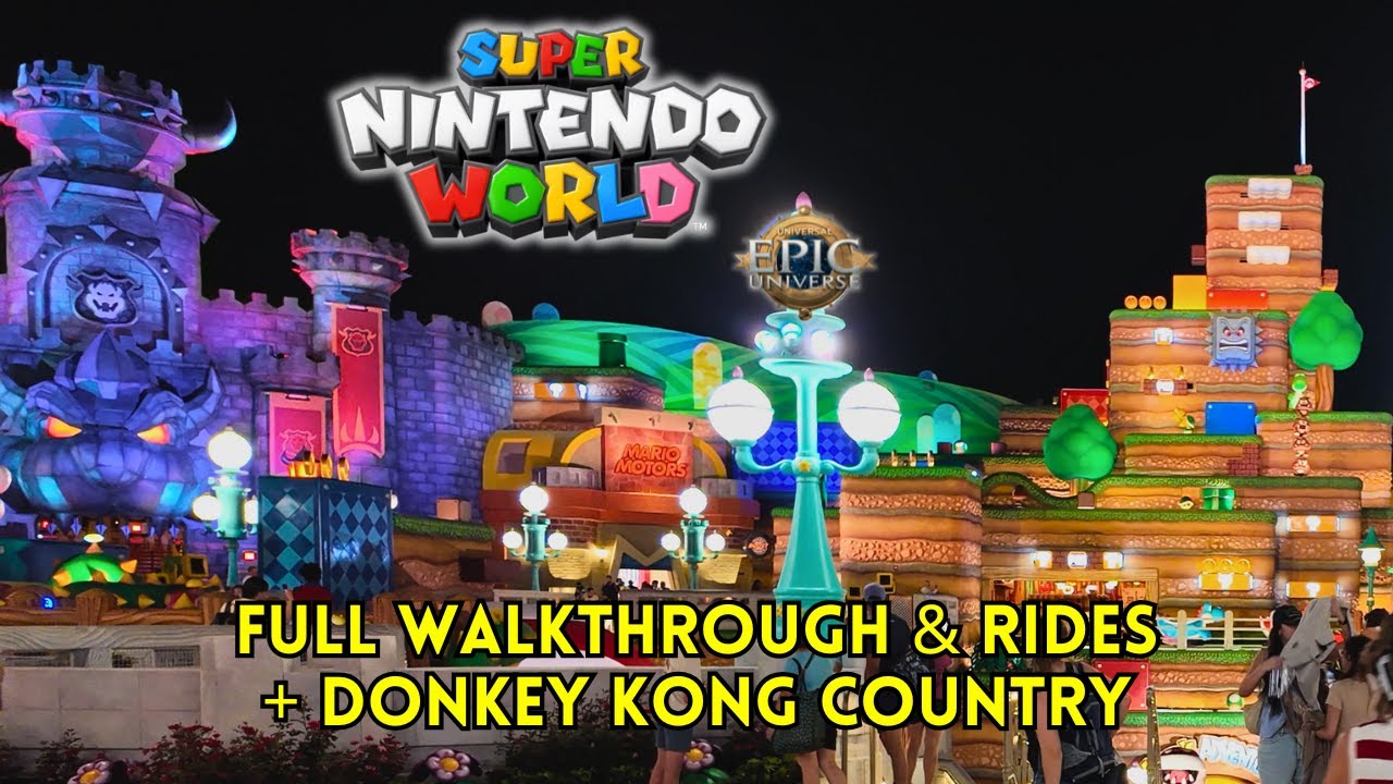 Super Nintendo World at Epic Universe | FULL Land Tour & ALL Rides POV (4K)