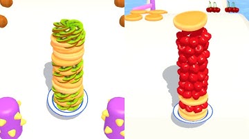 pancake run all levels walkthrough mobile gameplay, ios, android game cakes update new level
