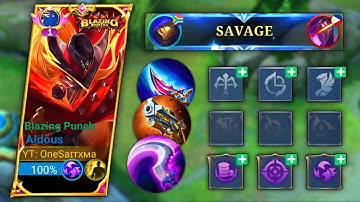 ALDOUS BEST BURST DAMAGE BUILD AND ASSASSIN EMBLEM SET 2023🔥 | ALDOUS BEST BUILD 2023