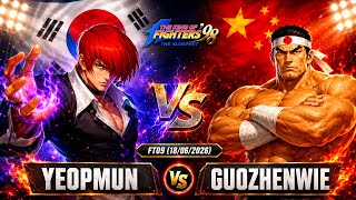 KOF98 Fightcade 2 | YeopMun (KR) Vs Guozhenwie (CH) FT9 | 18/06/2026