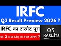 Q3 Result Preview 2026 ? 🚨IRFC share latest news🔴Irfc share latest news today🔴IRFC share news