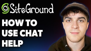 How to Use Siteground Chat Help - Best Customer Support Service (Full 2025 Guide)