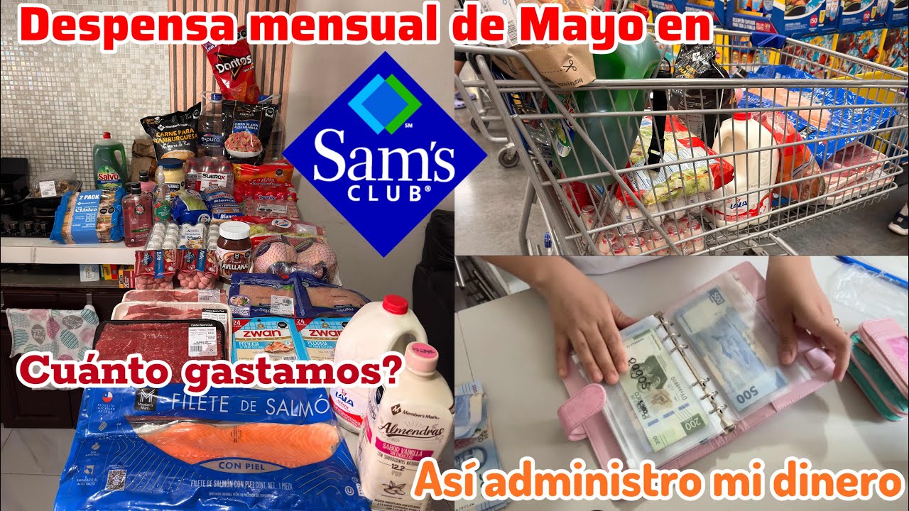 DESPENSA MENSUAL para Mayo Sam’s Club🛒 cuánto gastamos este mes?? 💸