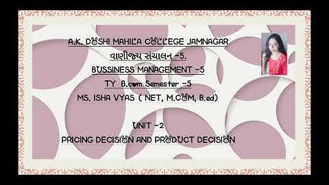 Ty B.com B.M lecture 22 by pro. Ms Isha vyas