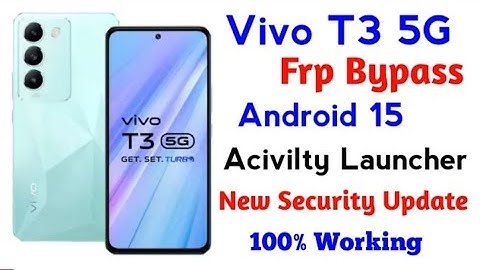 Vivo t3 5g frp bypass setting not working | vivo t3 5g frp bypass android 15 | New Security 2025