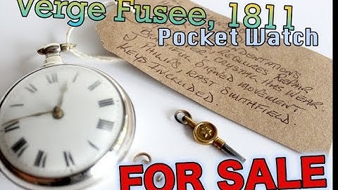 Antique - Solid Silver - Pair Case - Pocket Watch - Verge Fusee, 1811