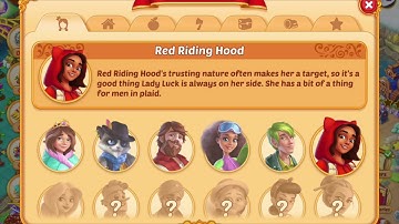 EverMerge Character Unlocking Red Riding Hood (Magic Crystal Used)
