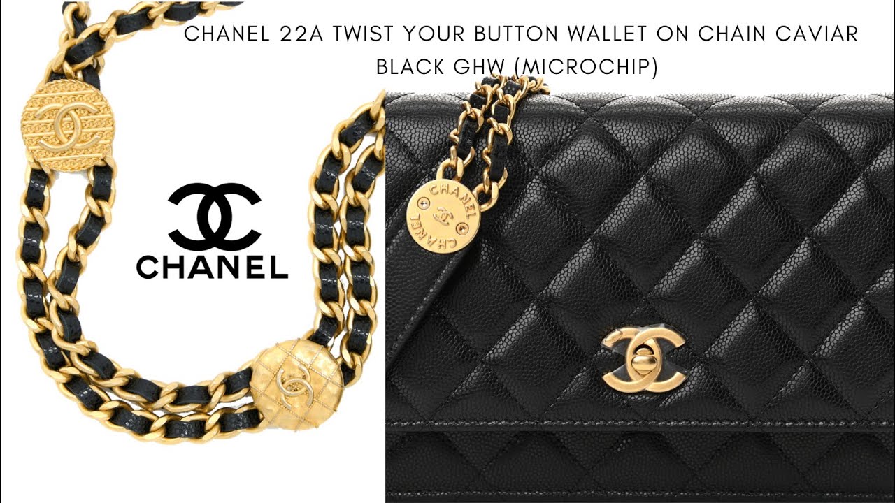 Chanel 22A Twist Your Button Hobo Bag Black Caviar – ＬＯＶＥＬＯＴＳＬＵＸＵＲＹ