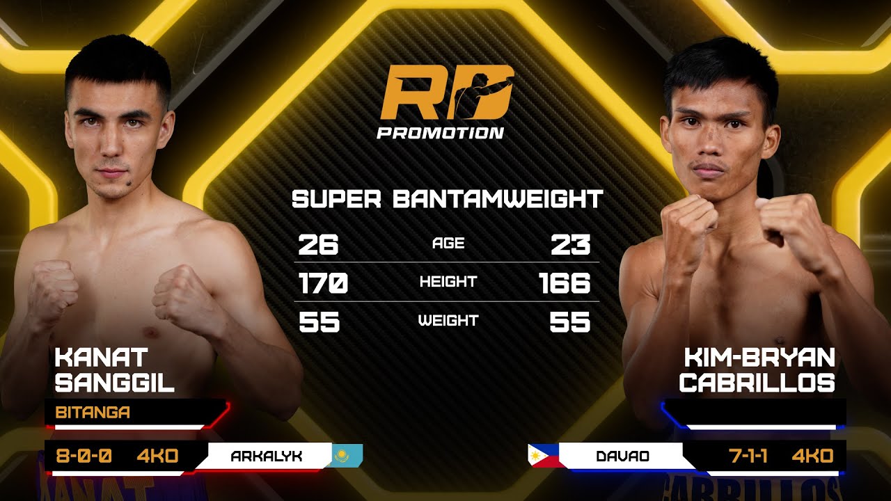 Kanat Sanggil (Kazakhstan) vs Kim-Bryan Cabrillos (Philippines): Full Fight