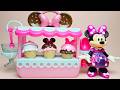 Disney Minnie Mouse Ice Cream Store Set Satisfying with Unboxing Compilation Toys ASMR